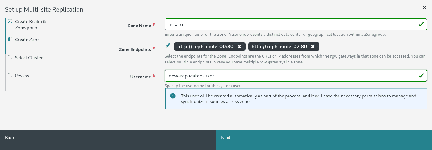 Step 2: Zone and System User Setup